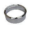 Rámeček tachometru 8cm-Pérak