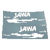 Polepy nádrže Jawa-bíle 30x8cm